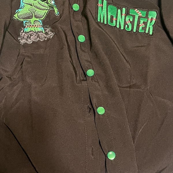 Cardigan Gilet Rockabilly Imprimé Léopard Crâne Psychobilly - Taille 38 - Neuf Avec étiquettes