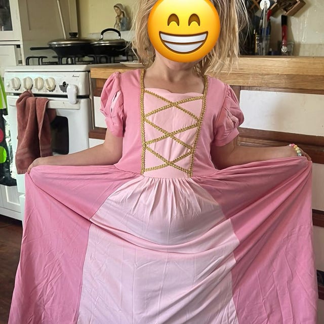 Prinzessin Aurora Kostüm Für Mädchen 3–8 Jahre – Dornröschen Kleid Mit Zubehör