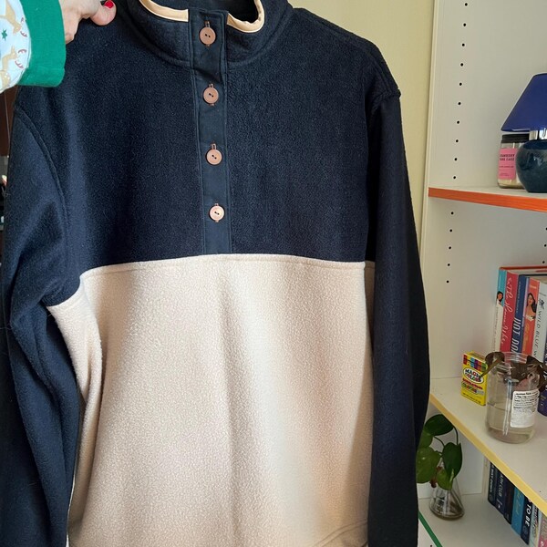 Zenana Turtleneck Half Snap Fleece Sweatshirt