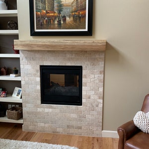 Hickory Fireplace Mantel Mantle Floating Shelf Rustic or - Etsy