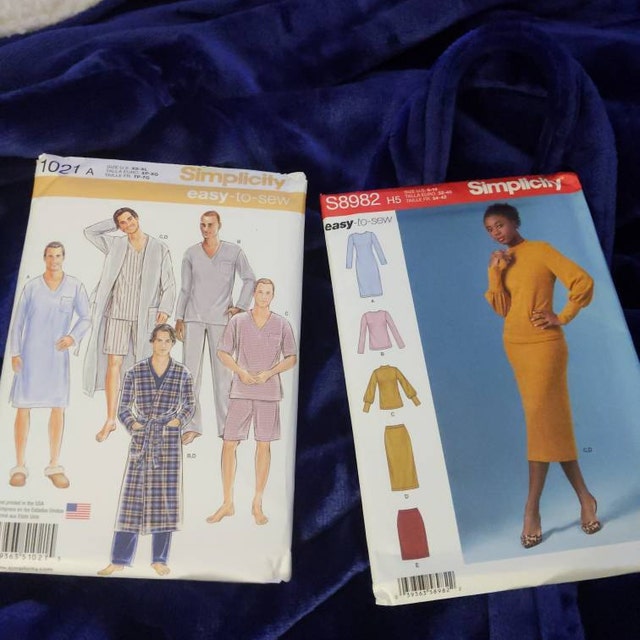 S8982, Simplicity Sewing Pattern Misses' Knit Two Piece Sweater Dress,  Tops, Skirts