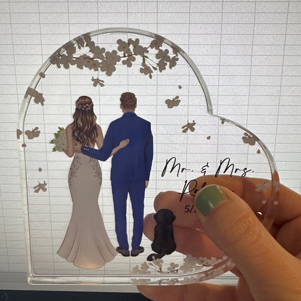 Custom Personalized To My Daughter Heart Acrylic Plaque - Gift Idea From Mom To Daughter - I'll Be Always Be With You
