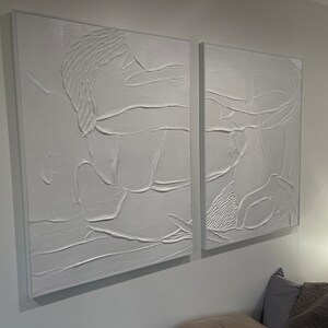 White Textured Art White Abstract Art White 3D Textured Art - Etsy UK