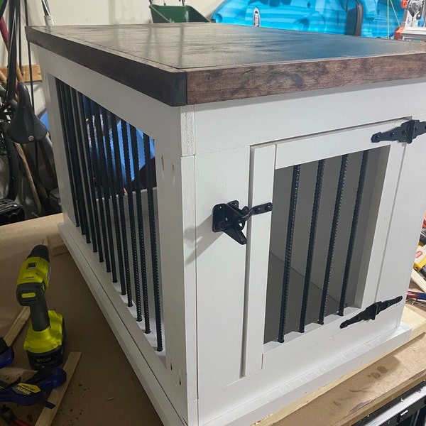 Large Dog Crate Plans - Side Door (43.5
