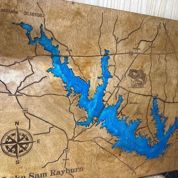 Dallas Texas Layered Map Svg File, Wood Layered Maps, 3d Wooden Map ...