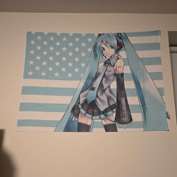 Hatsune Miku, American Flag, Vocaliod, - Etsy