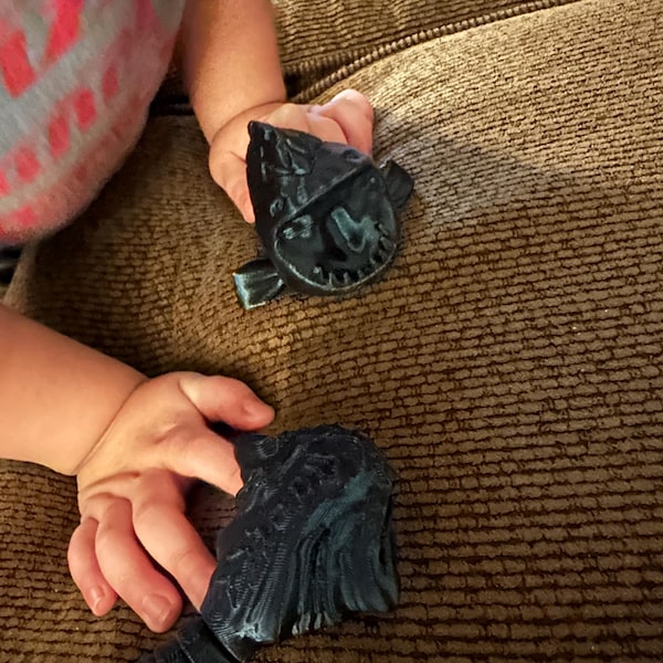 El Gran Maja Sea Creature - Flexible 3D Printed Sea Creature Fidget Toy