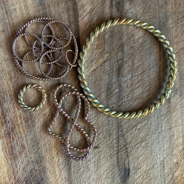 1/2 Earth Resonance 333 Mhz Cubit Copper Tensor Ring #8 Gauge - Etsy