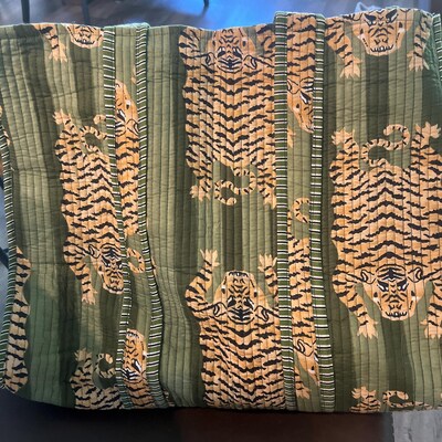 Cotton Block Print Tote Bag – Handcrafted Indian Artisan main image 1