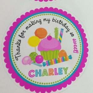 Free printable candyland labels