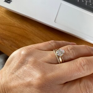Matte Gold Wedding Band Men s and Women s Matching Rings His and