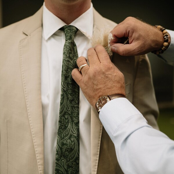 mens burgundy floral tie