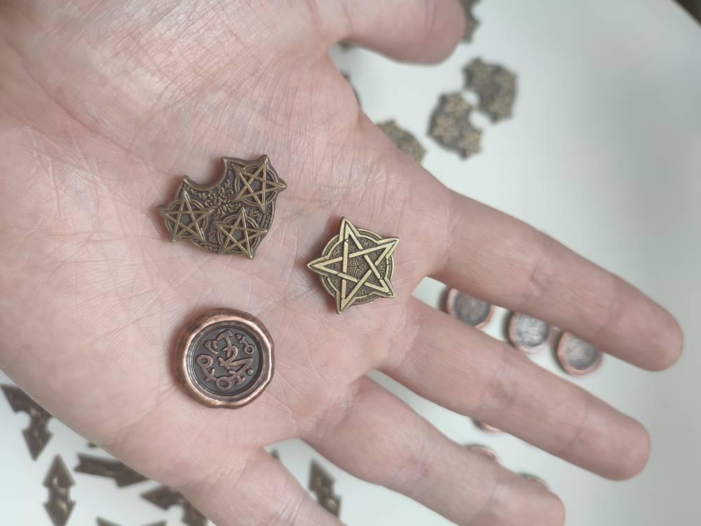 10x 1s, 3s Charge tokens for Arkham Horror LCG | Enchanted Blade
