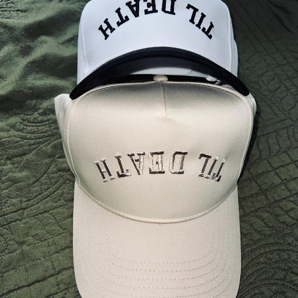 Custom Upside Down Embroidered Hat, Unique Gift Idea, Custom Five Panel ...