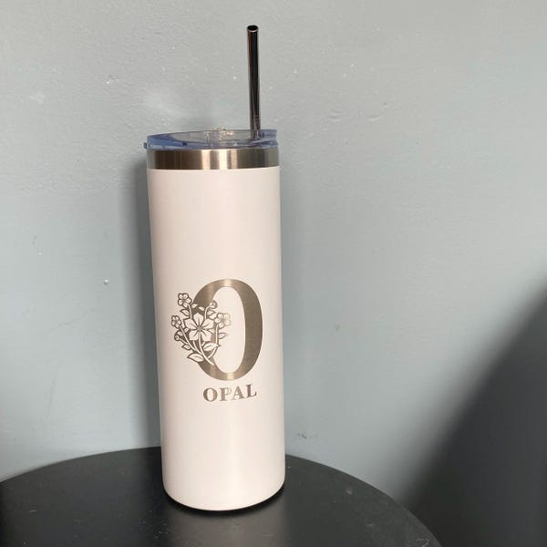 MASTERLASER3.0 Verre à Cocktail Gravé En Verre Gin Tonic Personnalisé Personnalisable Avec Nom, Initiales, Date Et Différents Caractères. Idée Cadeau (6 Pièces