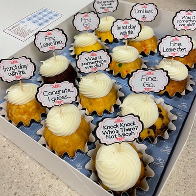 Cupcake Toppers Farewell Set of 12 Fine Go Saying Goodbye Moving Away ...