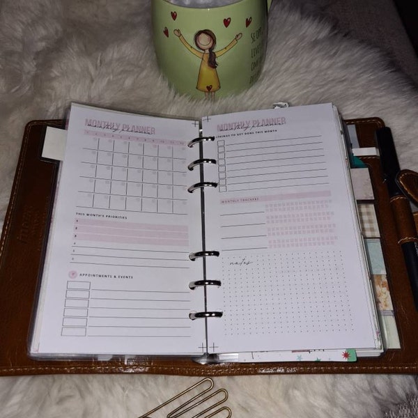 A5 Planner Essentials, A5 Planner Bundle, A5 Planner Insert, Printable Insert, Printable Planner ...