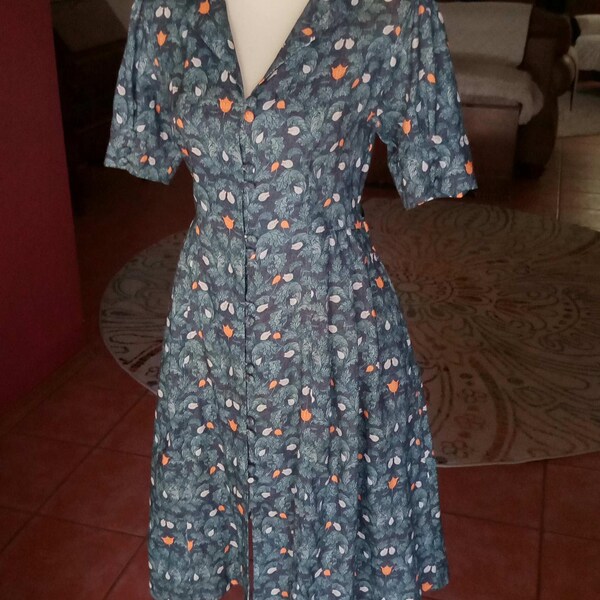 Embroidery Linen Dress