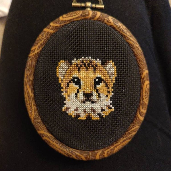 Cheetah Cross Stitch Pattern PDF - Baby Cheetah Embroidery - Instant ...