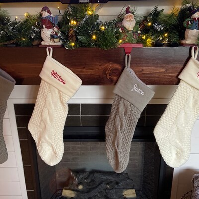 Cozy Cable Knit Personalized Christmas Stocking Stockings for - Etsy