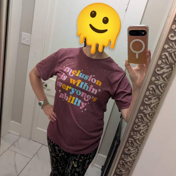 Unboxing a graphic t-shirt as a gift