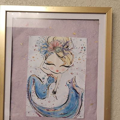 Printable Pink Mermaid Wall Art Instant Digital Download for - Etsy