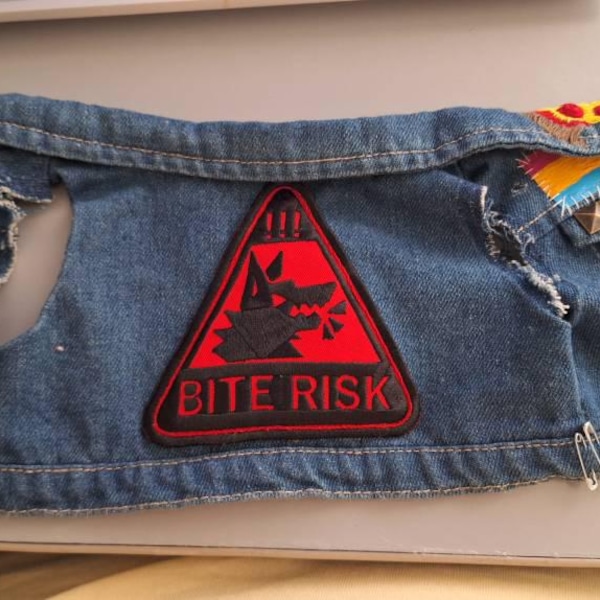 The Original; Bite Risk Patch (sew On) - Etsy