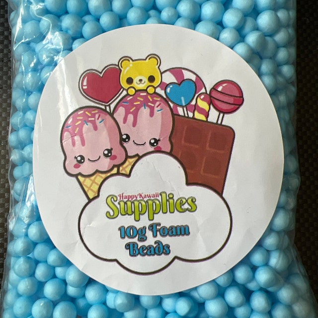 BLUE Foam Beads for Slime - 10g Bag – Craftyrific