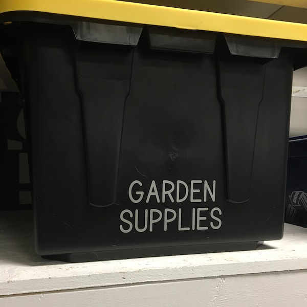 Custom Storage Bin Labels - Custom Organizing Stickers - Storage Tub ...