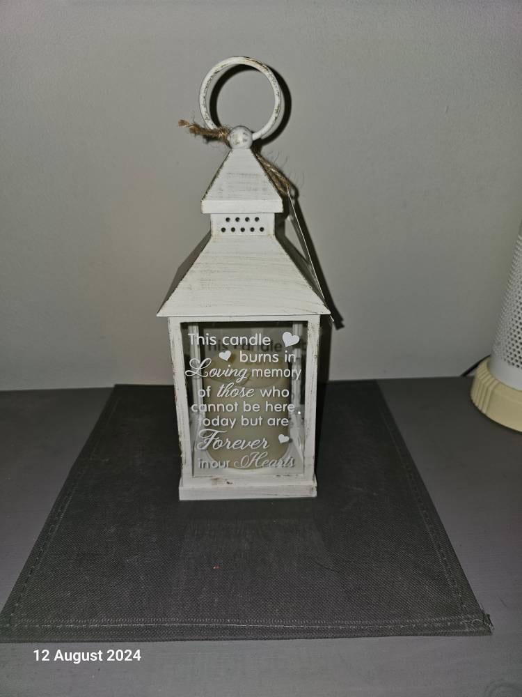 This candle burns in loving memory of those who cannot be here today but are forever in our hearts Memorial Lantern, LED Wedding Lantern