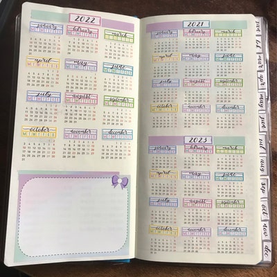 PLANNER TABS Hobonichi Tabs, Tab Dividers, Monthly Tabs, Tab Stickers ...