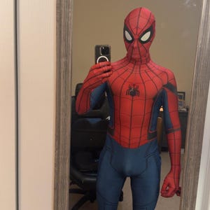 ホームカミング スパイダースーツ 青と赤のコスプレ衣装 取り外し可能