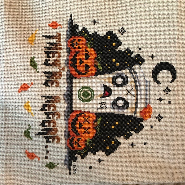 PSL They're Here ~ Cross Stitch Pattern - Modern, Funny, Cute, Gothic ...