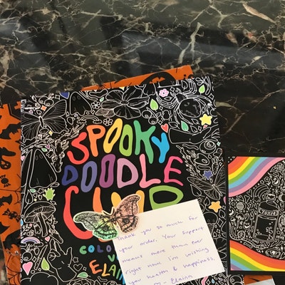SPOOKY COLORING BOOK by Spooky Doodle Club Fun Halloween Activity