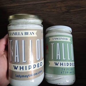 Vanilla Whipped Tallow Moisturizer | 100% Natural Skincare | Deep Hydration for Face & Body