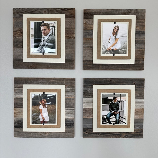 Modern Farmhouse Large Rustic Wooden Collage Picture Frames