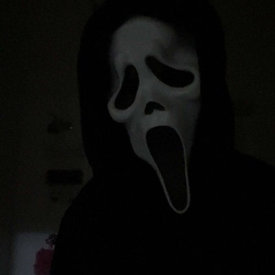 Scary Movie Smiley Ghost Face With Shroud Costume Mask With flaws NWT ...