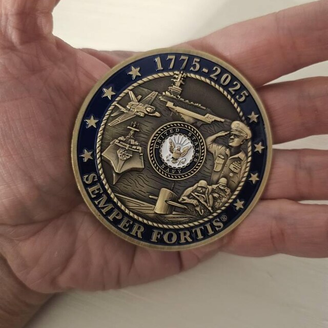 U.S. Navy 250th Anniversary Challenge Coin - Etsy
