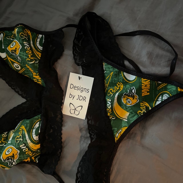 Packers Lingerie Tie-top & Thong or String Panty, Green Bay Packers Lace Lingerie Set, Made to Order, XS - L - Etsy Packers Lingerie Tie-top & Thong or String Panty, Green Bay Packers Lace Lingerie Set, Made to Order, XS - L - Etsy