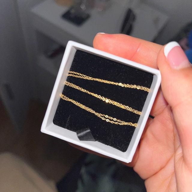 Super Dainty Wrap Necklace // Simple and Delicate Thin Chain