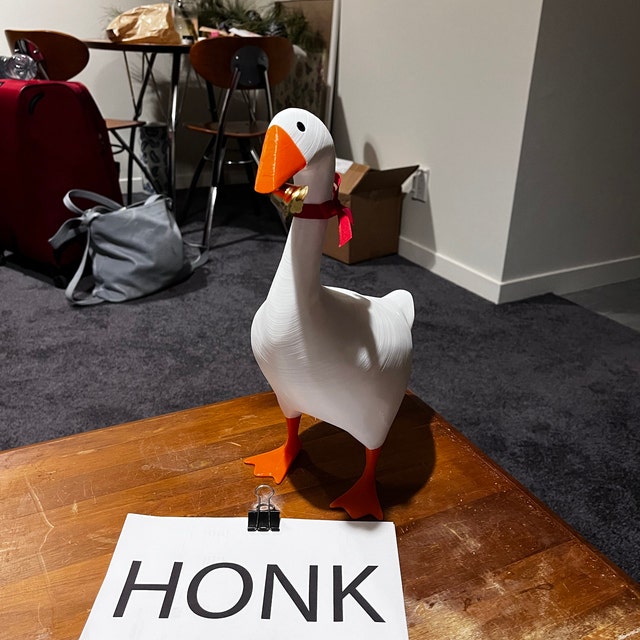 You can 3D print an Untitled Goose Game goose for maximum mischief