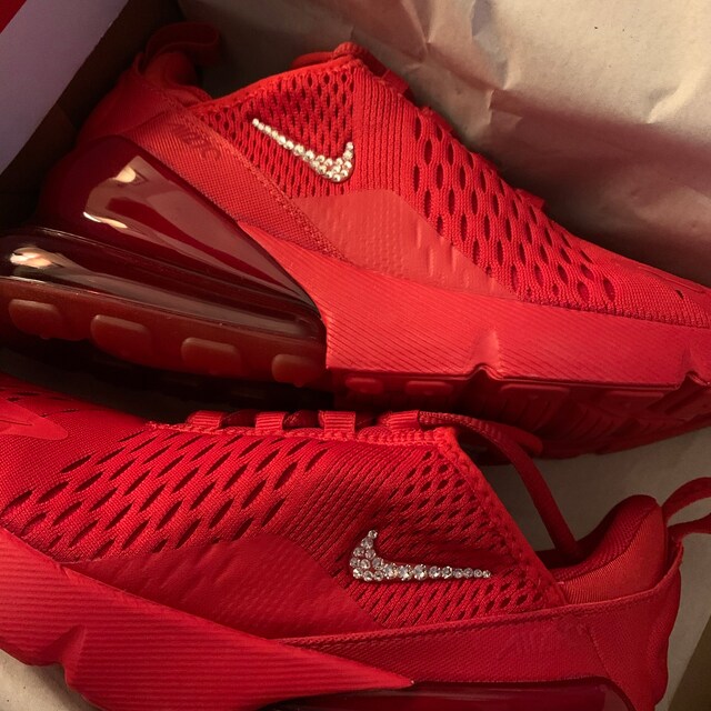 womens red nike 270s
