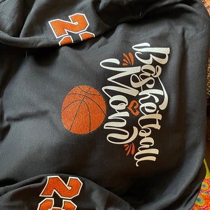 basketball hooded sweatshirt, custom love basketball mom hoodie