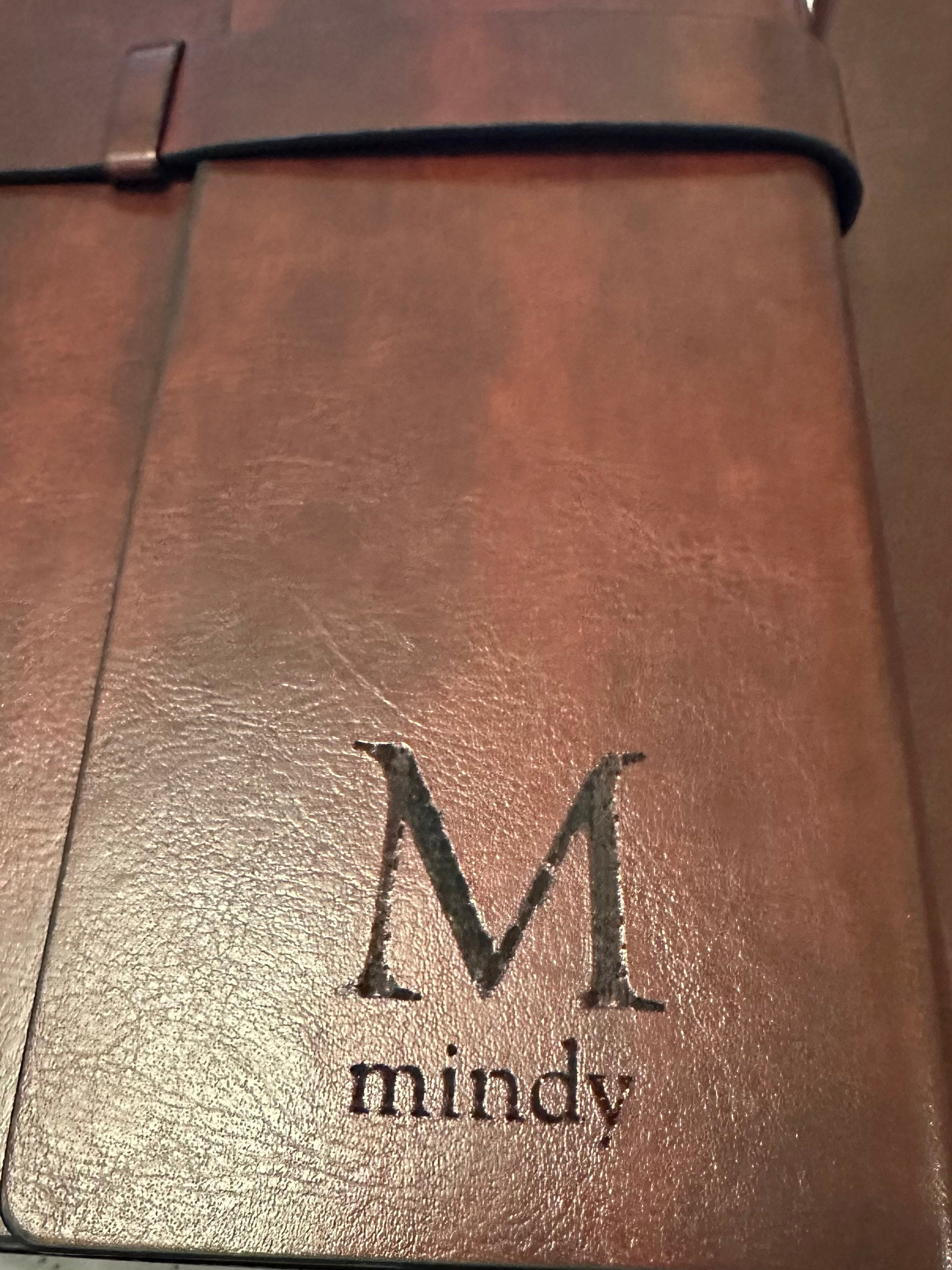 Personalized LEATHER PORTFOLIO Padfolio Notebook Organizer Folder Planner Business Corporate Gifts for Him Dad Men Boyfriend Custom Engraved