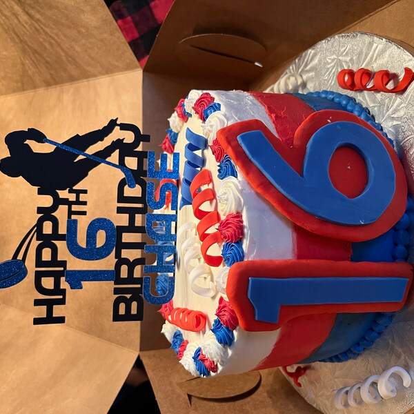 Topper Per Torta Happy Sweet 16 Oro | Decorazione 16° Compleanno Con Glitter | Cake Topper Per Ragazze E Ragazzi