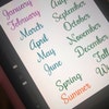 Hand Lettering Worksheets Planner and Bullet Journal Words Pdf and Jpeg ...