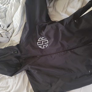Monogrammed Rain Jacket Personalized Rain Coat Embroidered Jacket A1 - Etsy