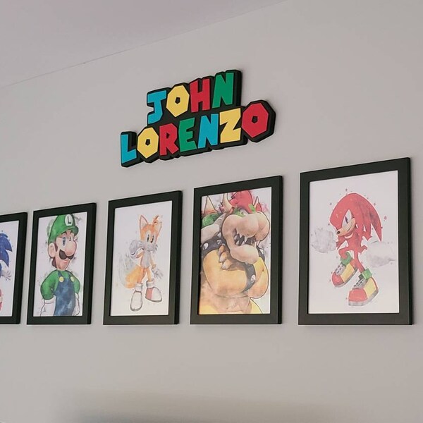 Sonic the Hedgehog Art Print Sonic Watercolor Printable Nursery Kids ...