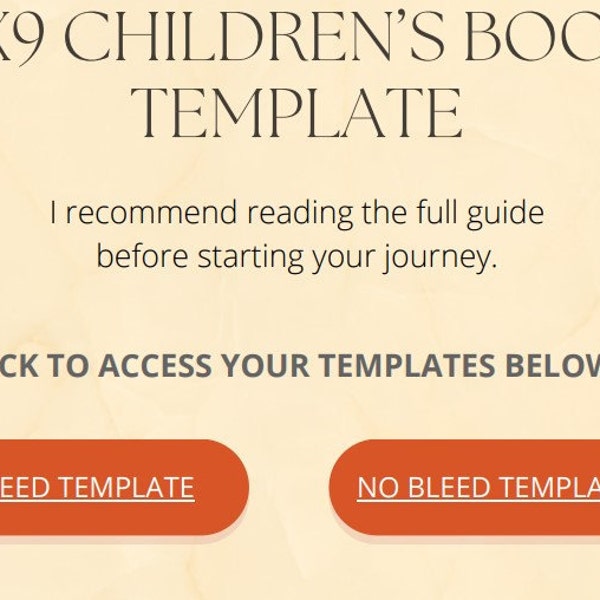 Children's Book Template 6x9” KDP Canva Template | Picture Book Design ...