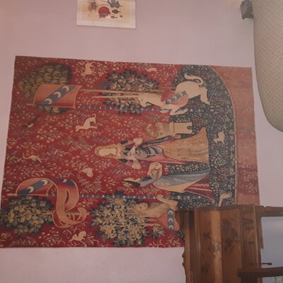 Tapisserie Miniature Reproduction Gédéon Sur Toile Coton-lin - Style Néoclassique, Thème Biblique